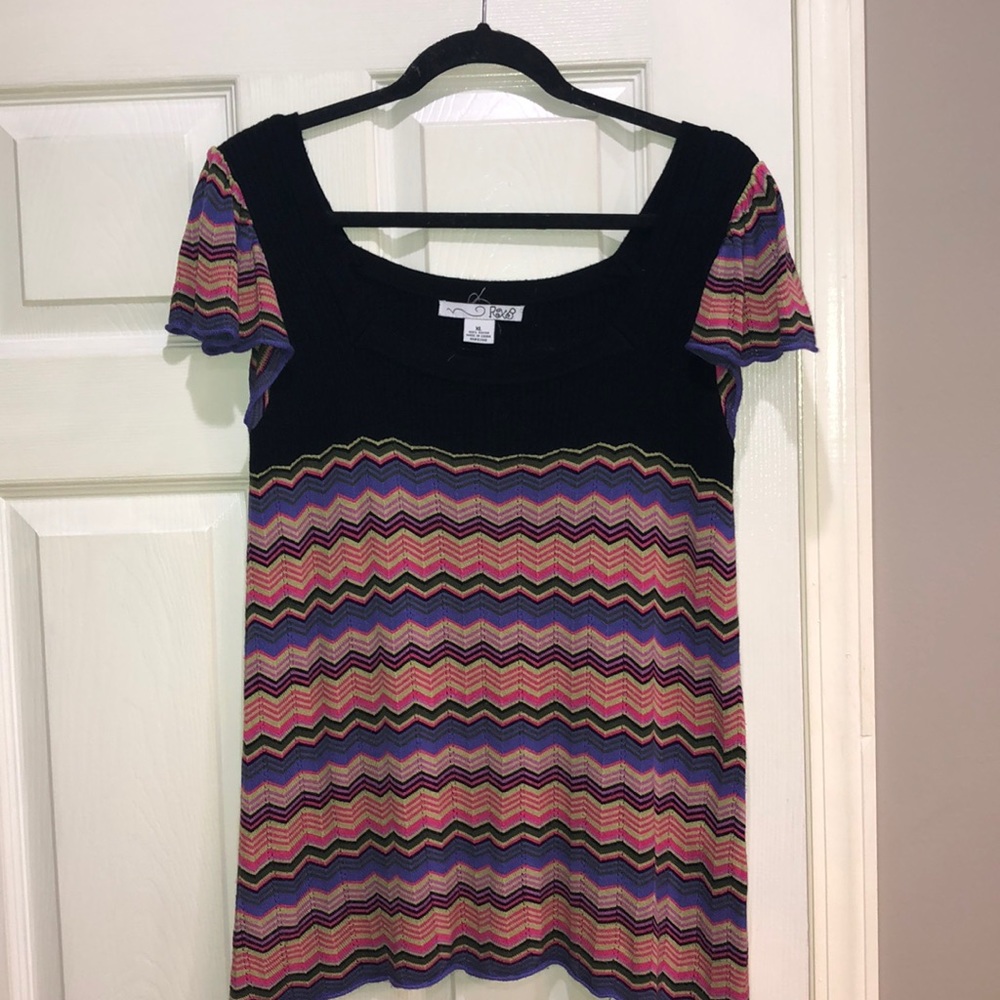 RXB flutter sleeve knit top size XL